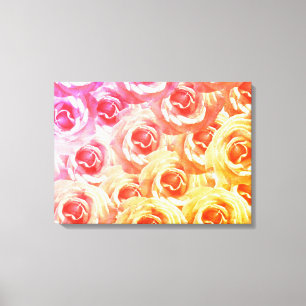 Beautiful Pink Roses  Wall Art