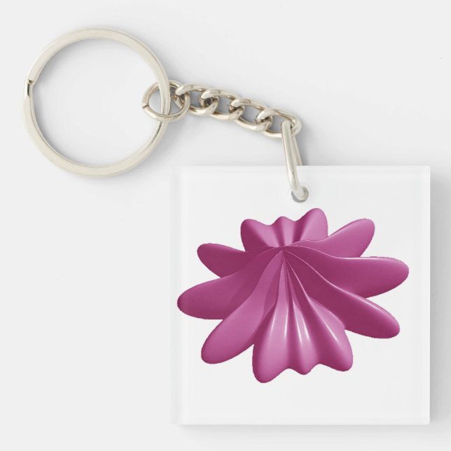 Beautiful Pink Starfish Key Ring (Front)