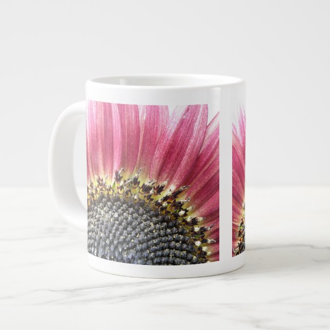 Beautiful Pink Sunflower Mug (Front Left)