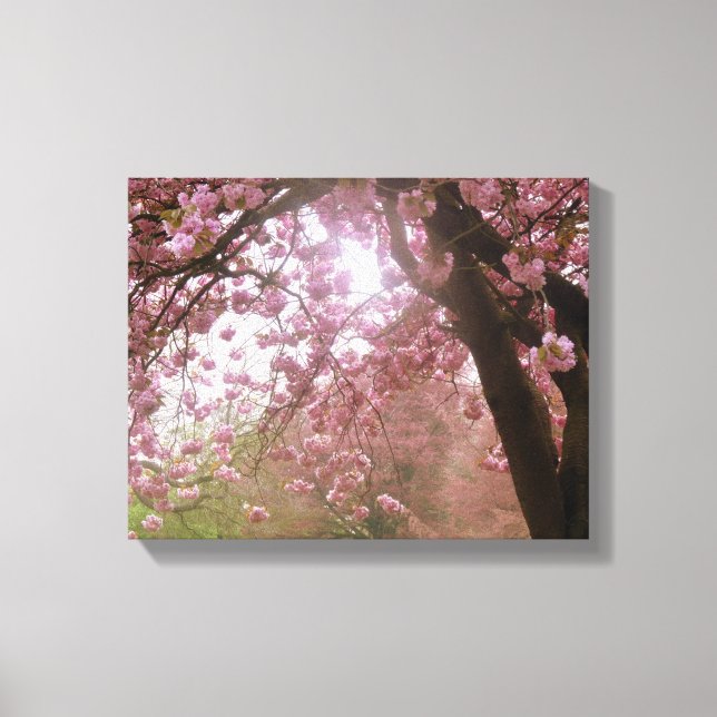 Beautiful Pink Tree Blossom Canvas. Canvas Print (Front)