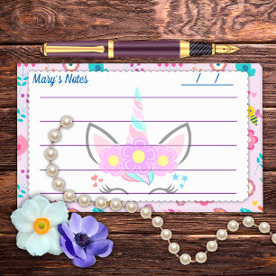 Beautiful Pink unicorn cute background 10" x 6" Post-it Notes
