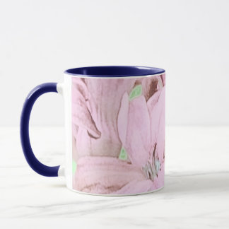 Beautiful Pink Watercolor Flower Mug
