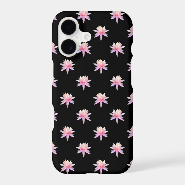 Beautiful Pink White Lotus Flower Pattern (Back)