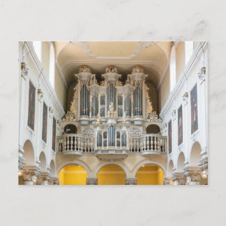Beautiful pipe organ postcard