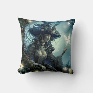 Beautiful Pirate Fairy Throw Pillow