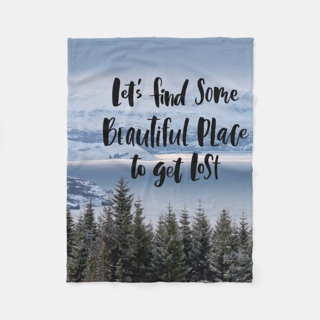 Beautiful Place Fleece Blanket (Front)