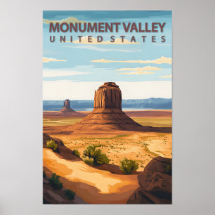 Beautiful Place Monument Valley USA Travel Poster