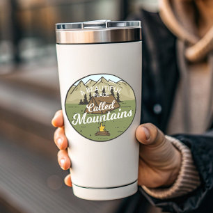Beautiful Place Mountain Camping   Die-Cut Sticker
