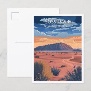Beautiful Place Sossusvle Namibia Travel Postcard