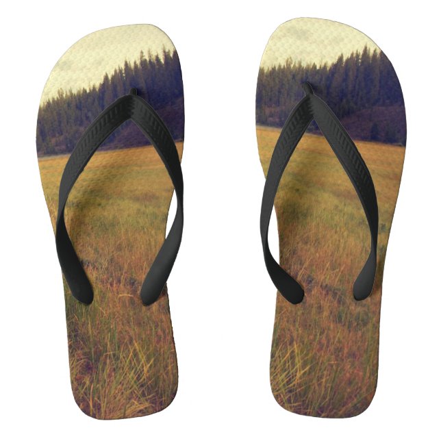 beautiful plain flip flops (Footbed)