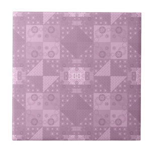 beautiful plain traditional lilac patchwork tile