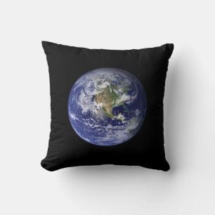 Beautiful Planet Earth Throw Pillow