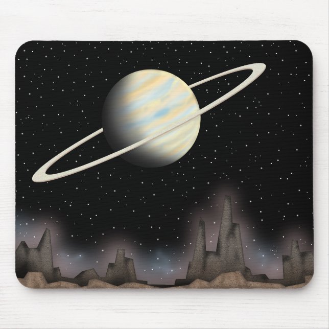 Beautiful planet standing in outer space. mouse mat (Front)
