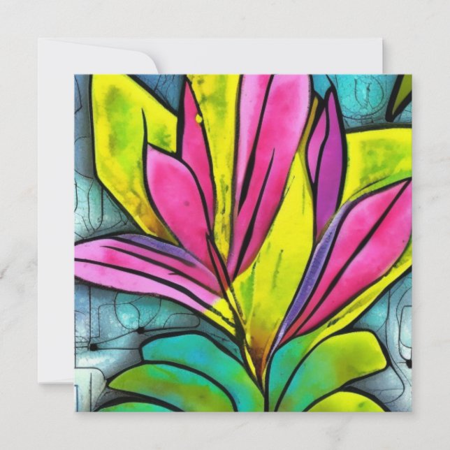 Beautiful Plant Collection Holiday Card (Front)