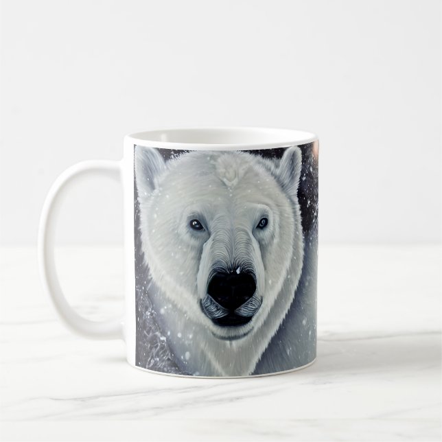 Beautiful Polar Bear Coffee Mug (Left)