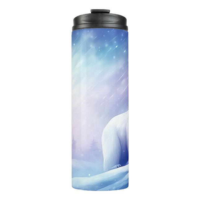 Beautiful Polar Bear  Thermal Tumbler (Front)