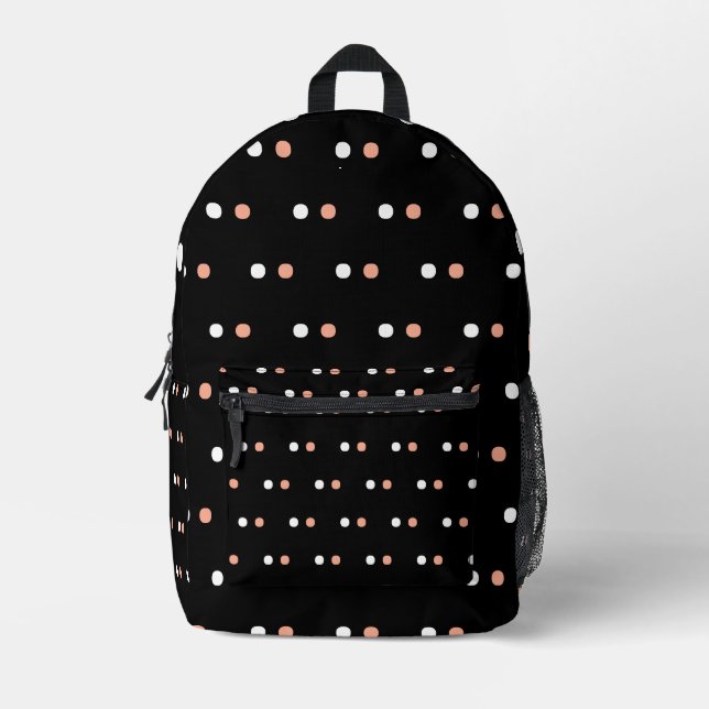 Beautiful Polka Dot Backpack for Women  (Front)