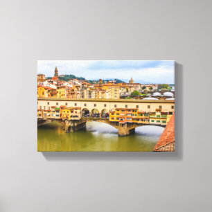 Beautiful Ponte Vecchio view, Florence, Italy Canvas Print