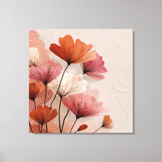 Beautiful poppies  canvas print (Front)