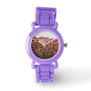 beautiful poppy flowers watch