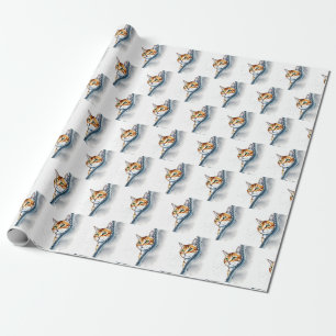 Beautiful Popular Cute Watercolor Cat Collection Wrapping Paper