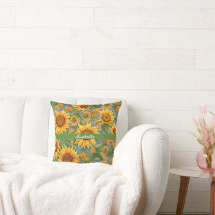 Beautiful Popular Sunflower Collection Cushion