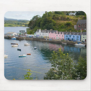 Beautiful port and sailboats with reflections in 2 mouse mat