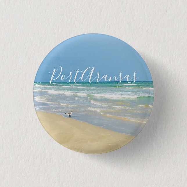 Beautiful Port Aransas Beach 3 Cm Round Badge (Front)