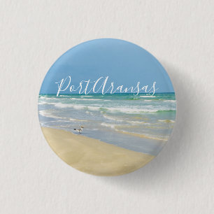 Beautiful Port Aransas Beach 3 Cm Round Badge