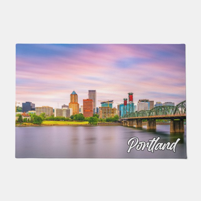 Beautiful Portland, Oregon, United States Doormat (Front)