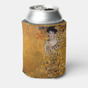 Beautiful portrait of a lady by Gustav Klimt,Deco Can Cooler