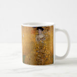 Beautiful portrait of a lady by Gustav Klimt,Deco Coffee Mug<br><div class="desc">Beautiful portrait of a lady by Gustav Klimt, Deco art, vintage, gold,  art Art Nouveau</div>