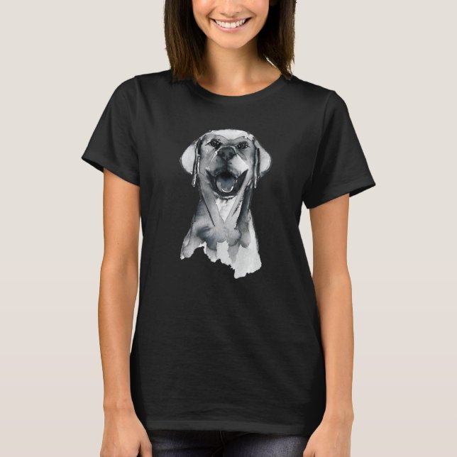 Beautiful Portrait Of Labrador Retriever Lab Dog L T-Shirt (Front)