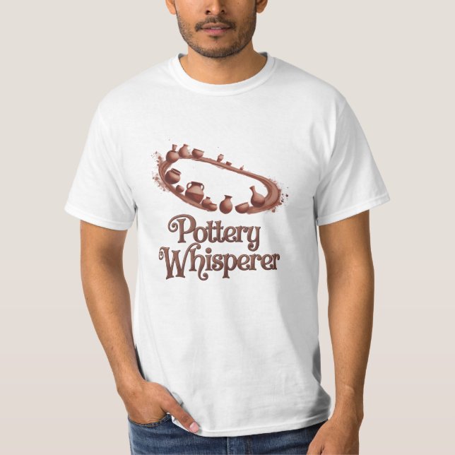 Beautiful Pottery-Inspired Graphics T-Shirt (Front)