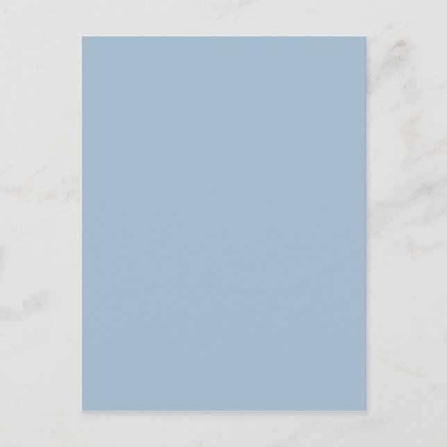Beautiful Powder Blue, Chic Solid Colour Backgroun Postcard (Front)