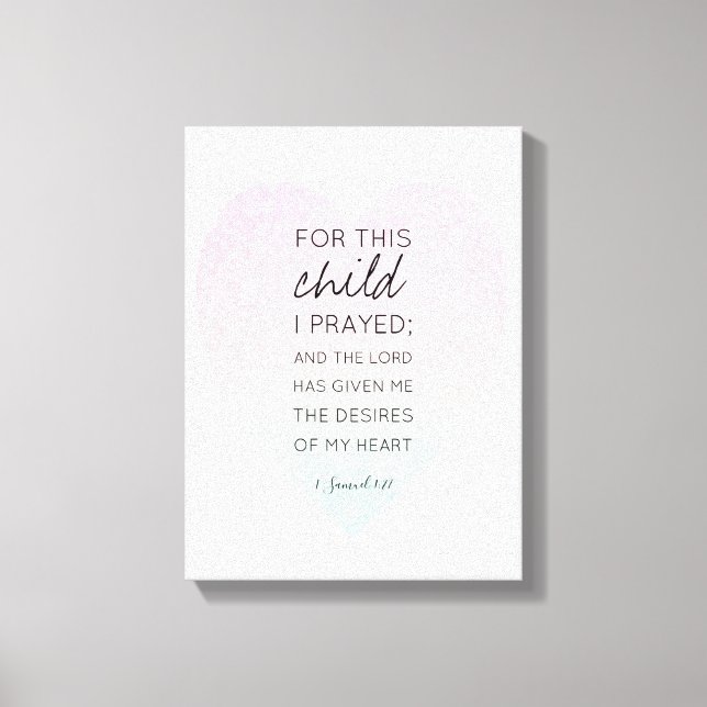Beautiful Precious Scripture Bible Verse Inspired Canvas Print (Front)