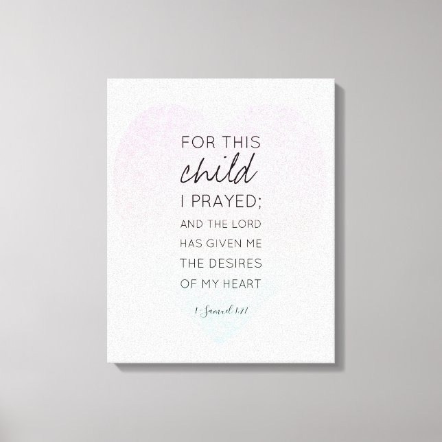 Beautiful Precious Scripture Bible Verse Inspired Canvas Print (Front)