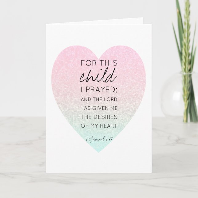 Beautiful Precious Scripture Bible Verse Inspired Card (Front)