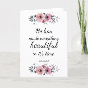 Beautiful Precious Scripture Bible Verse Quote Card