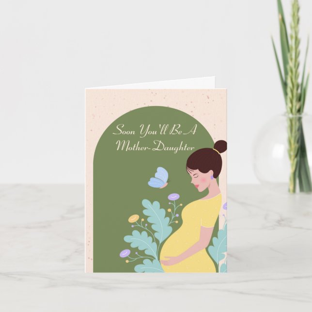 Beautiful Pregnancy Quote Mum Card (Front)