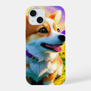 Beautiful Pretty Corgi Puppy Dog 3 iPhone 15 Case