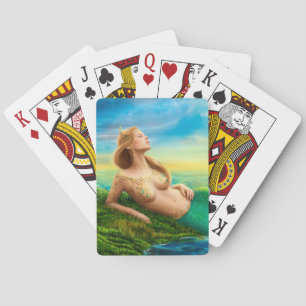 Beautiful princess- fantasy mermaid playing cards