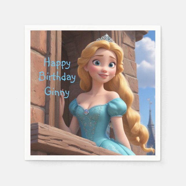 Beautiful Princess Napkin (Front)