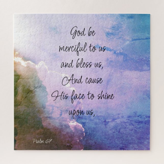  Beautiful Psalm 67 Blessing Upon Us Jigsaw Puzzle (Vertical)