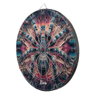 Beautiful Psychedelic Tarantula Dartboard