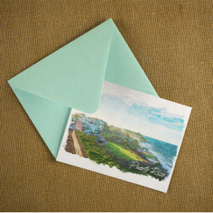 Beautiful Puerto Rico Scenery Travel Postcard