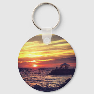 Beautiful Puerto Vallarta Sunset Key Ring