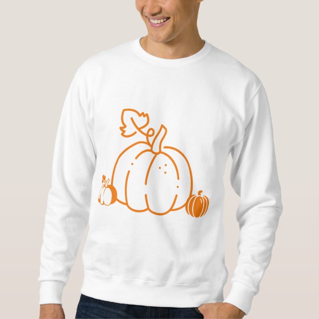 beautiful pumpkin design sweatshirt (Front)