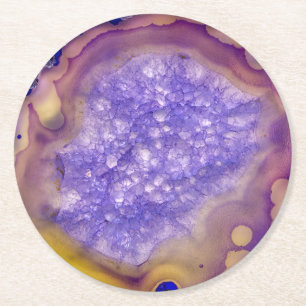 Beautiful Purple Agate Drinks Coasters