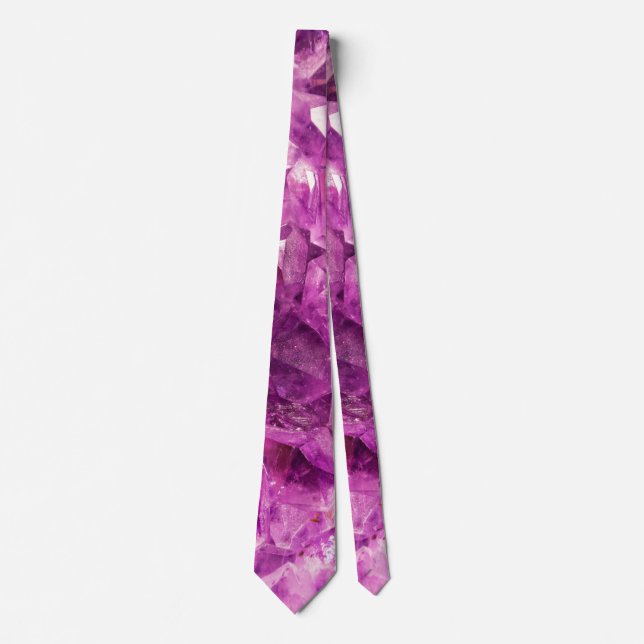 Beautiful purple Amethyst Tie (Front)